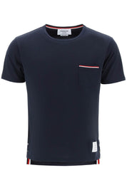 Thom Browne T Shirt Con Taschino Rwb   Blue