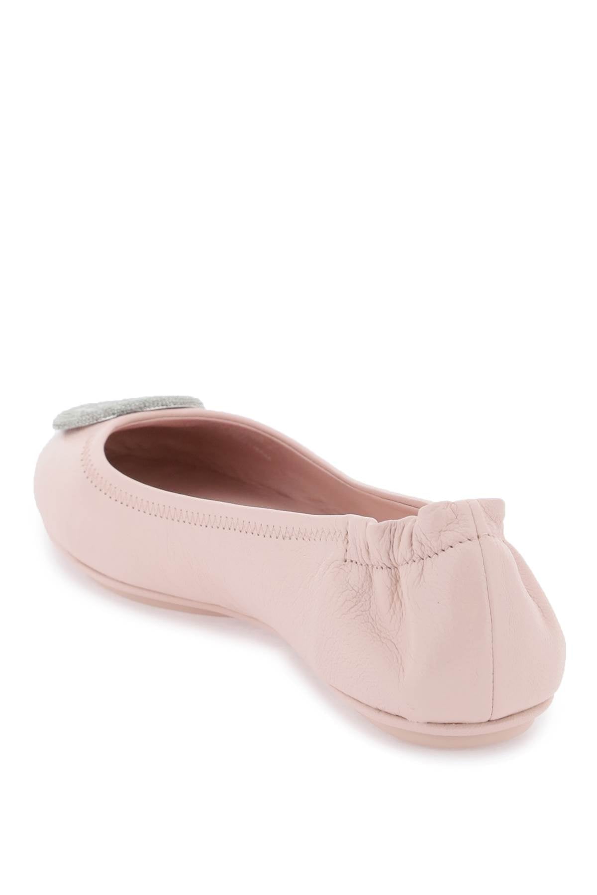 Tory Burch Minnie Travel Ballet Flats   Pink