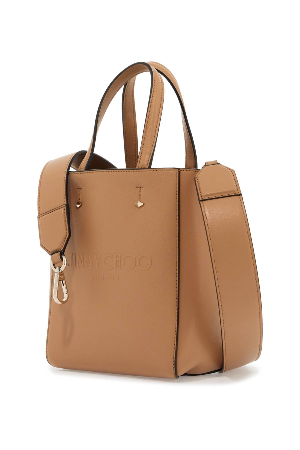 Jimmy Choo Smooth Leather Lenny N/S Tote Bag.   Beige