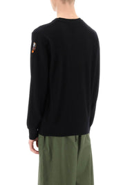 Parajumpers Tolly Sweater In Merino Wool   Black