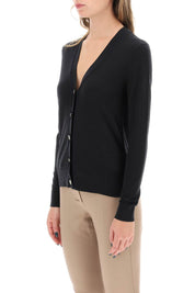 Tory Burch 'Simone' Wool And Silk Cardigan   Black