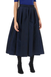 Alexander Mcqueen Circular Skirt In Polyfaille   Blue