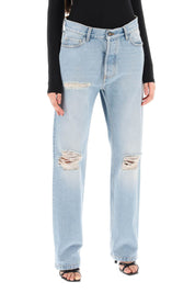 Darkpark Naomi Jeans With Rips And Cut Outs   Light Blue