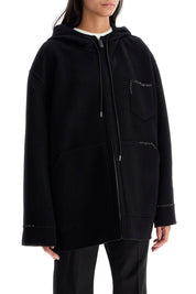 Marni Sporty Wool And Cashmere Jacket   Black