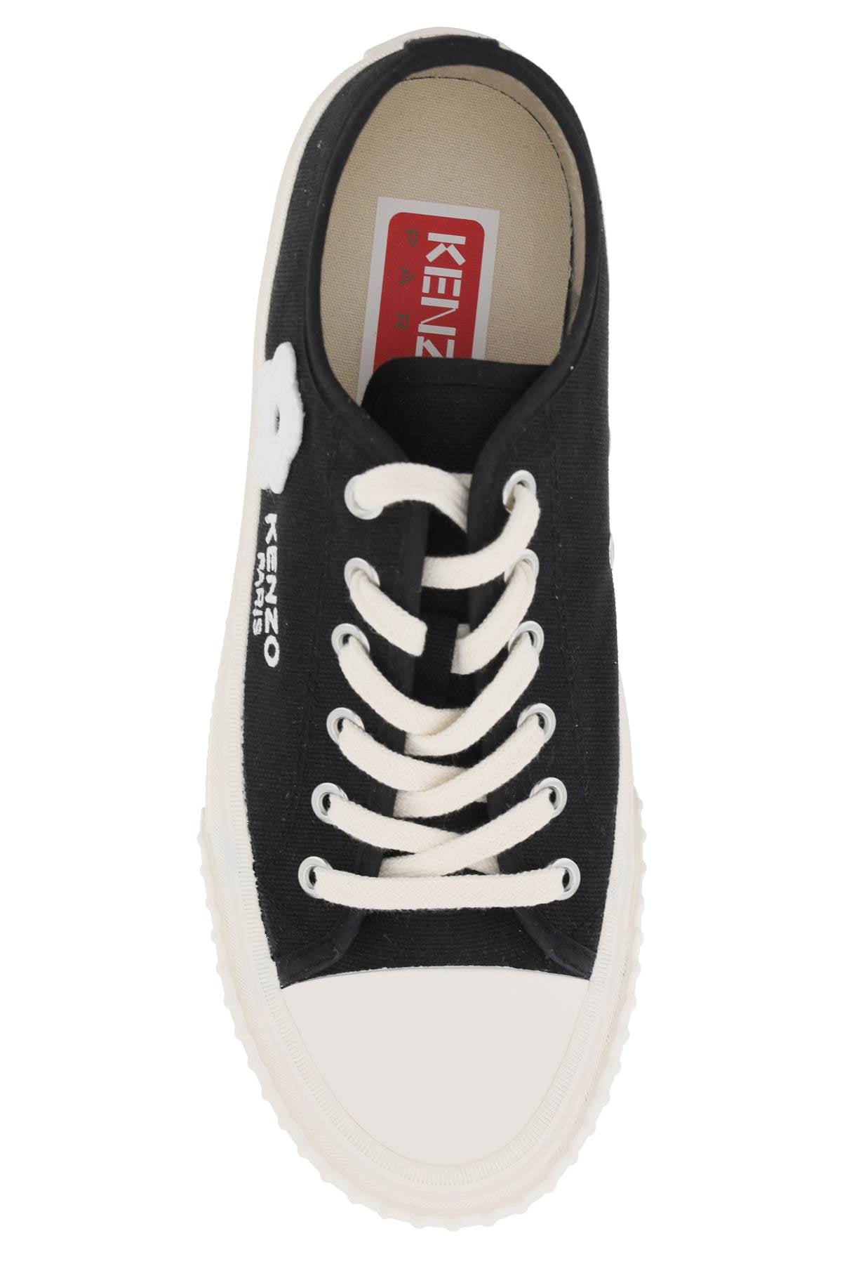 Kenzo Foxy Canvas Sneakers For Stylish   Black