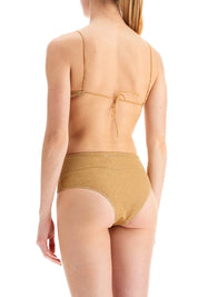 Oséree High Waisted Lumière Bikini Set   Gold