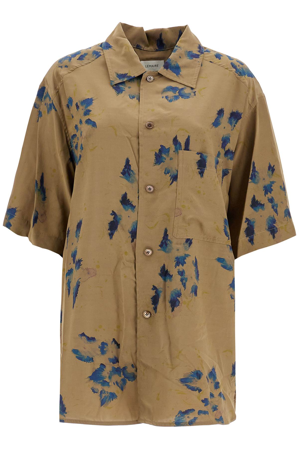 Lemaire Oversized Floral Shirt   Khaki