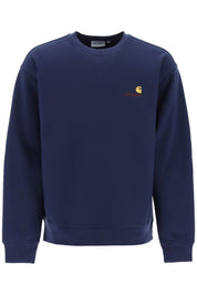 Carhartt Wip American Script Crewneck Sweatshirt   Blue