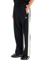 Palm Angels Contrast Band Joggers With Track In   Black