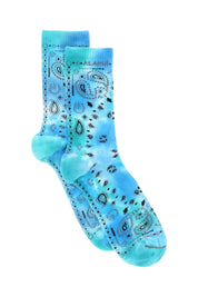 Alanui Bandana Print Socks   Green