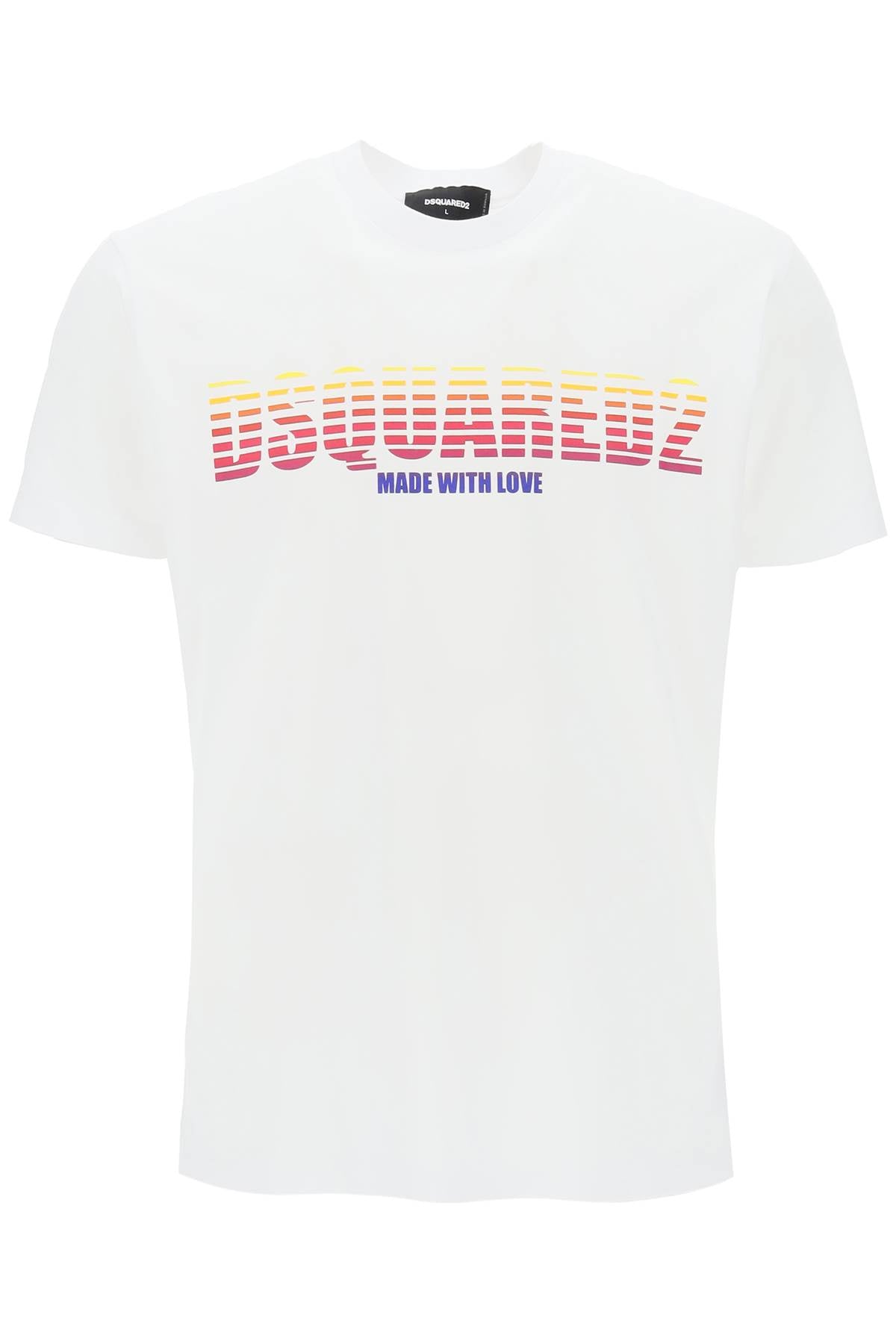 Dsquared2 Replace With Double Quotelogoed Cool Fit T   White