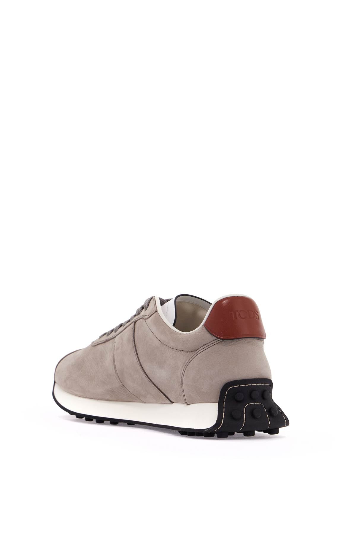 Tod's Vintage Leather T Sneakers In 8   Grey