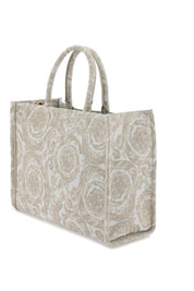 Versace Athena Barocco Tote Bag   Neutral