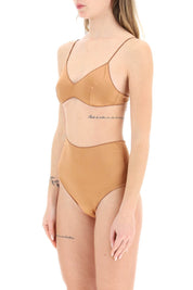 Oséree Satin Bikin Set   Brown