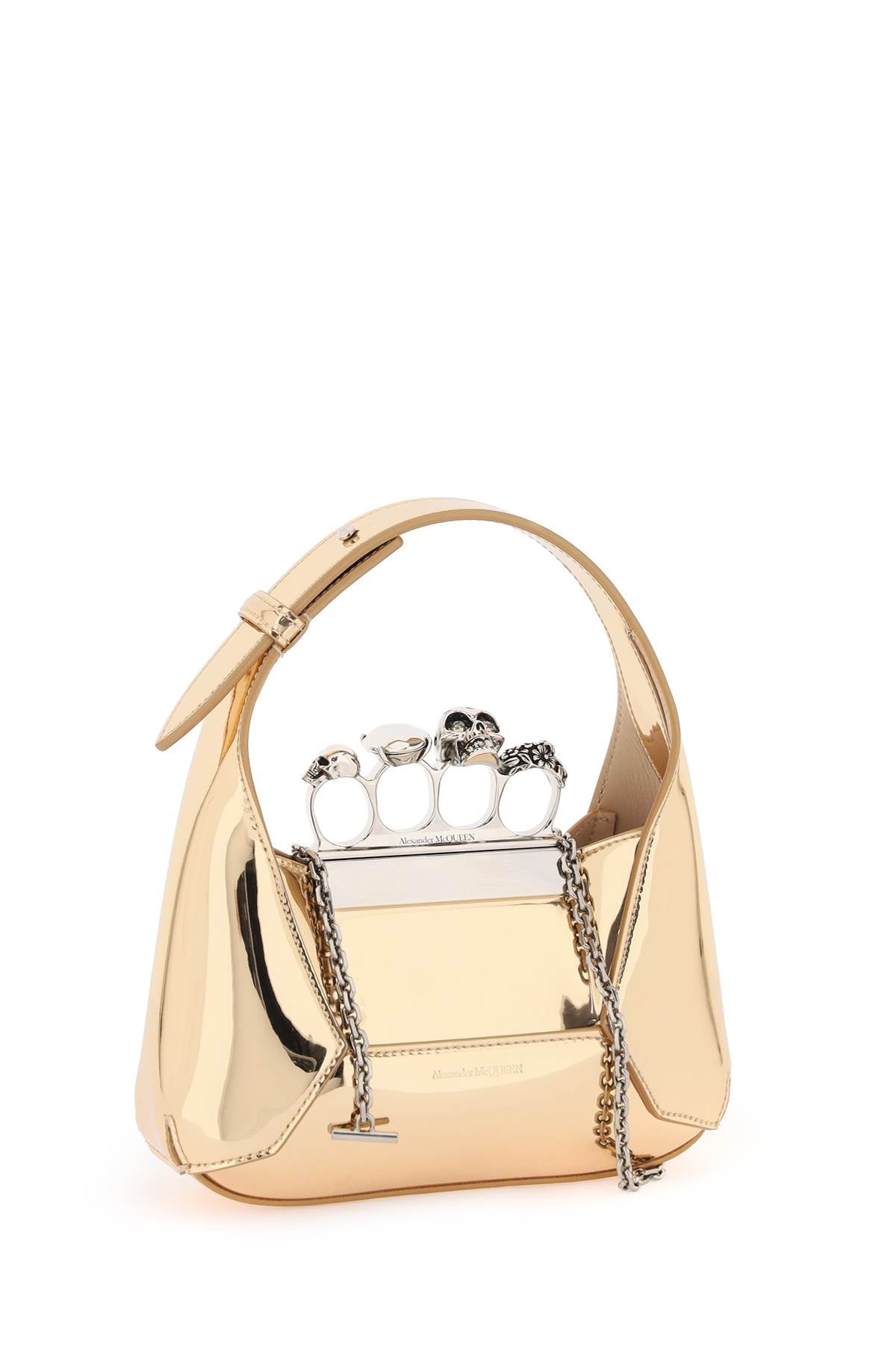 Alexander Mcqueen The Jewelled Hobo Mini Bag   Pink