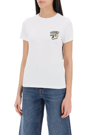 Kenzo Crew Neck T Shirt With Embroidery   White