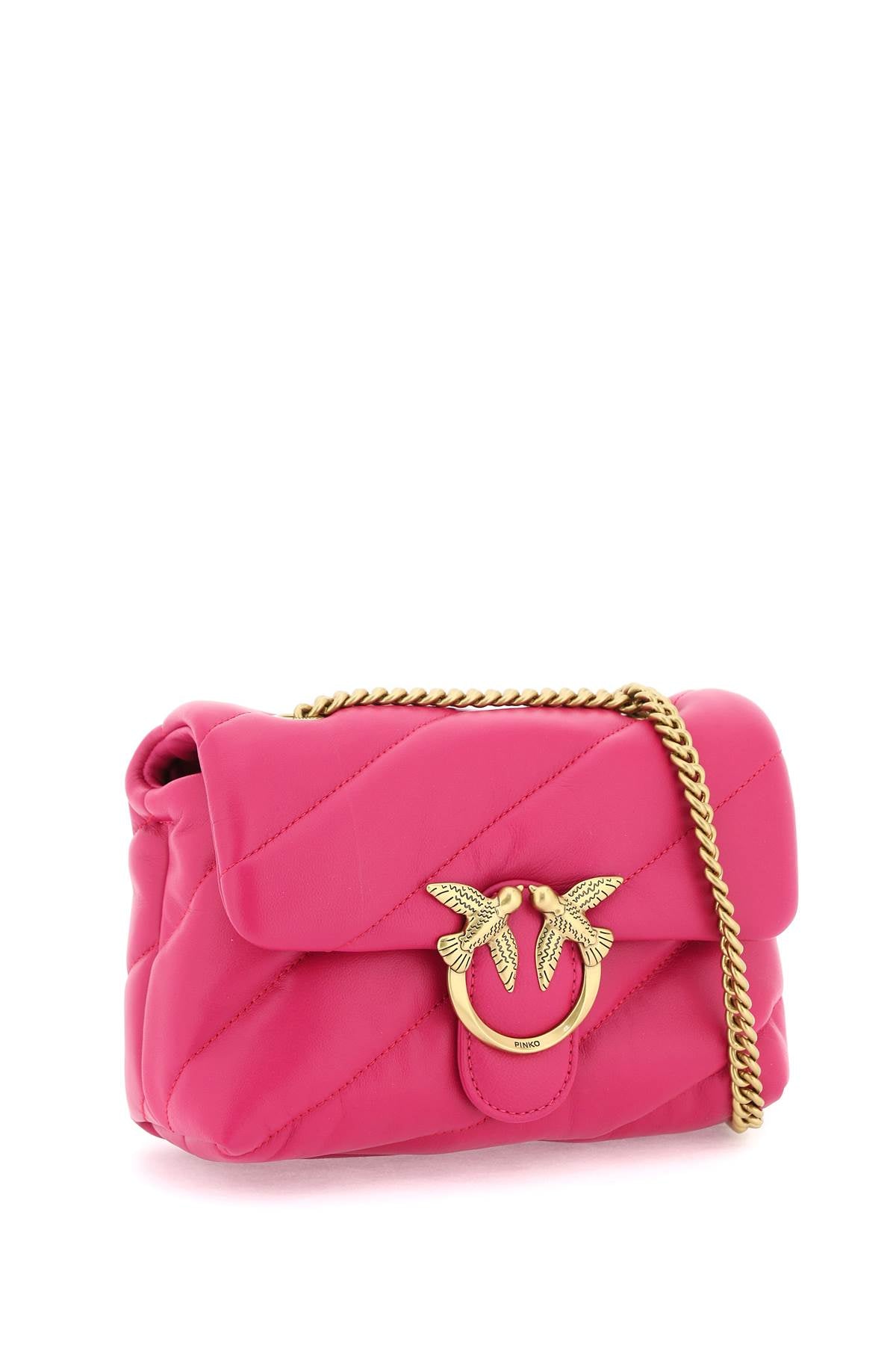 Pinko Love Classic Puff Maxi Quilt Bag   Fuchsia