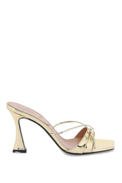 D'accori Metallic Leather Lust Mules   Gold