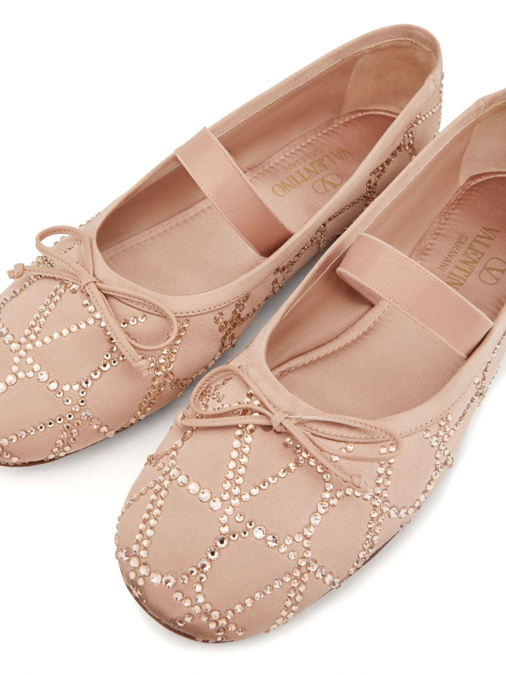 Valentino Garavani Flat Shoes Golden