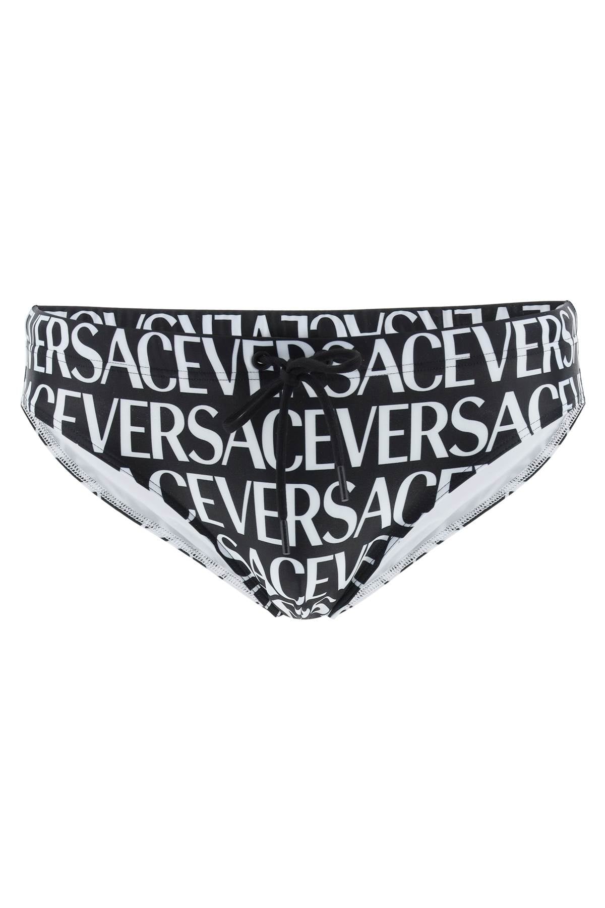 Versace Allover Swim Briefs   White