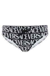 Versace Allover Swim Briefs   White