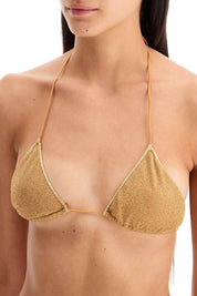 Oséree Lumière Triangle Bikini Set For   Gold