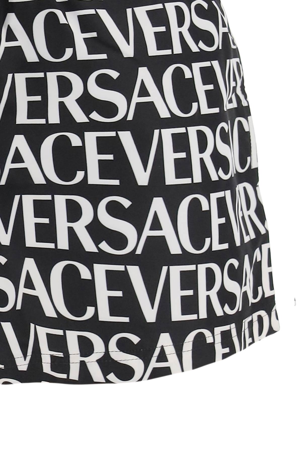 Versace Allover Swim Trunks   White