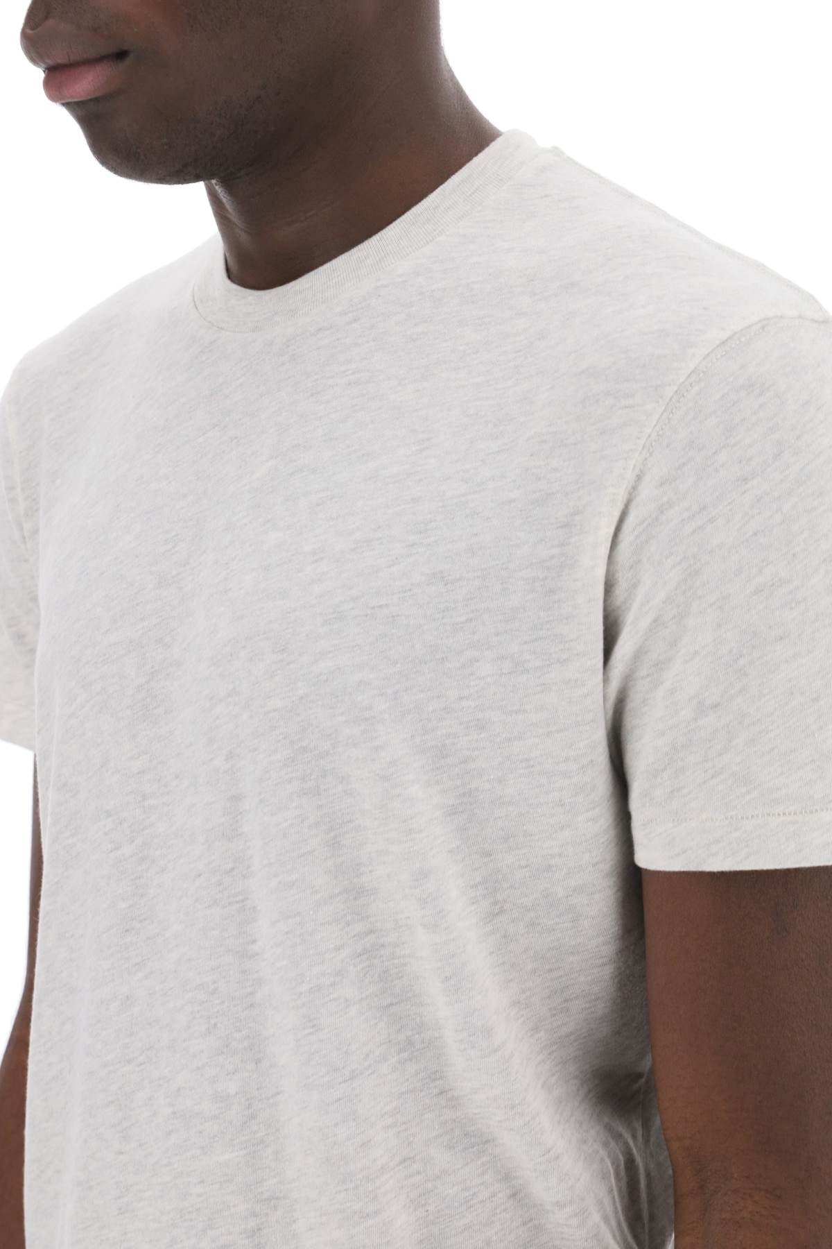 Tom Ford Crewneck Cotton Melange T   Grey