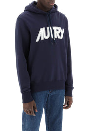 Autry Hoodie With Maxi Logo Print   Blue