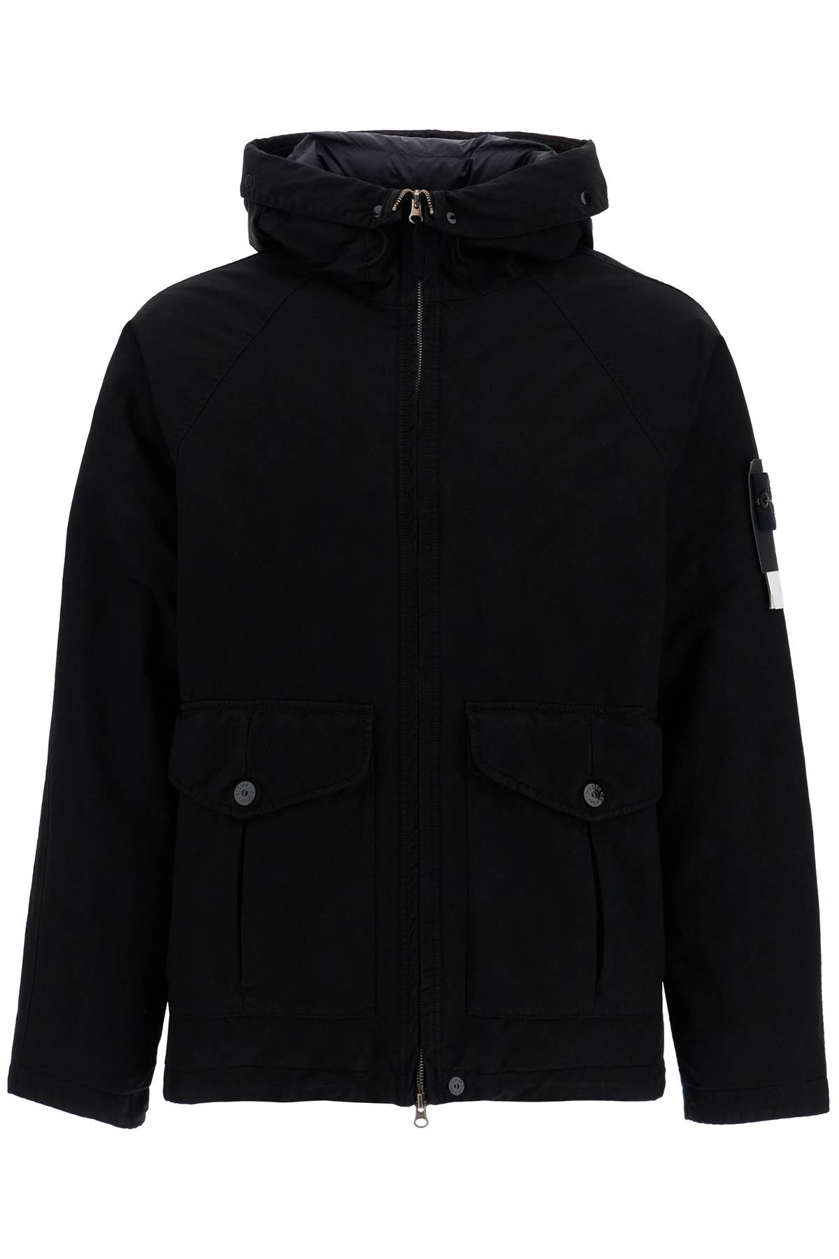 Stone Island David Tc Down Jacket   Black