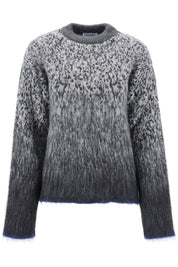 Off White Arrow Mohair Sweater   Grey