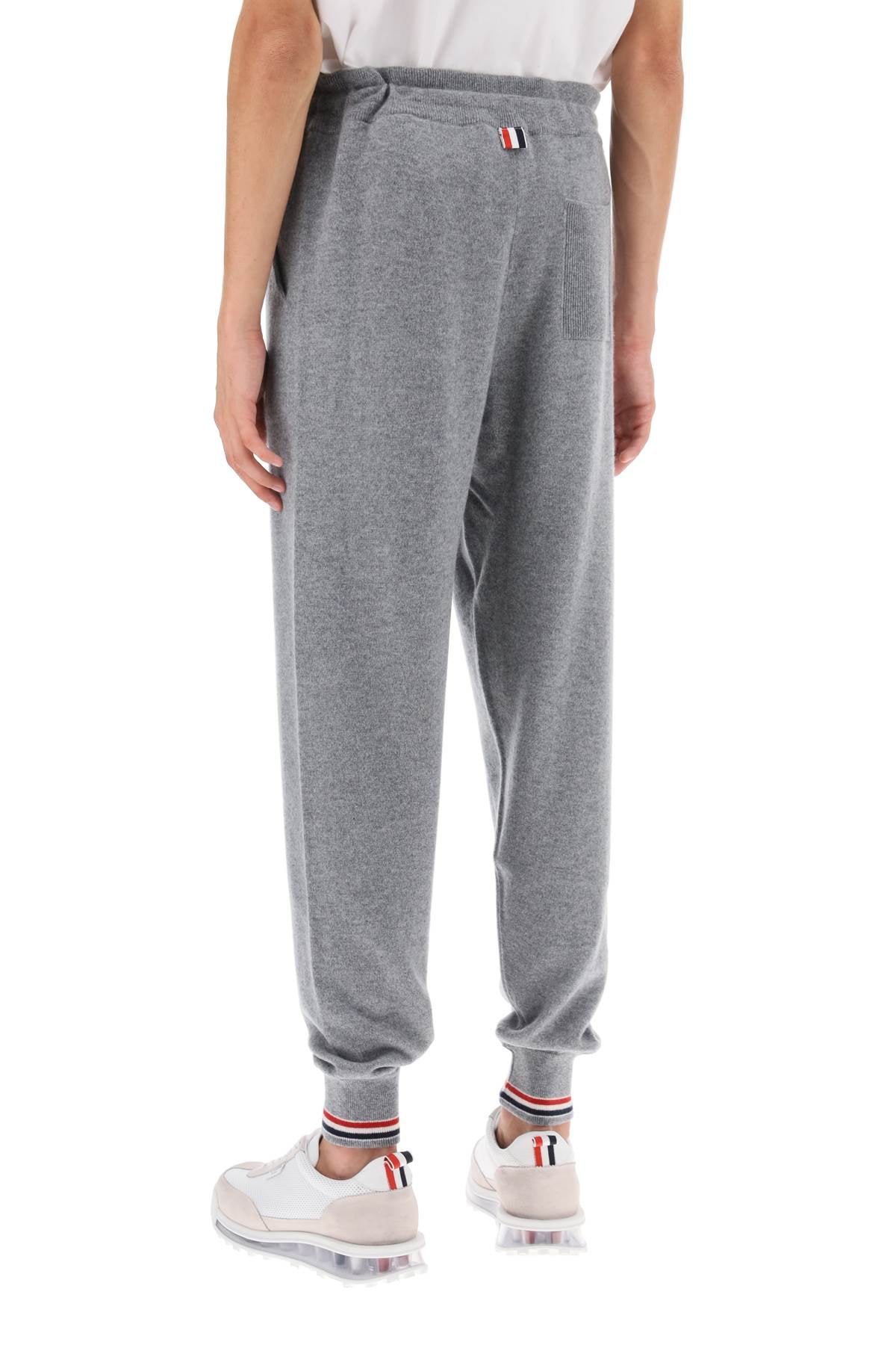 Thom Browne Cashmere Drawstring Pants   Grey