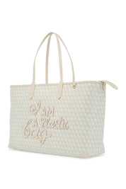 Anya Hindmarch I Am A Plastic Bag Motif Tote Bag   White