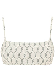 Tory Burch Printed Bikini Top For   Neutral