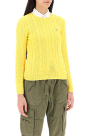 Polo Ralph Lauren Cable Knit Cotton Sweater   Yellow