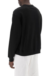 Kenzo Replace With Double Quotefleece Sweatshirt With F   Black