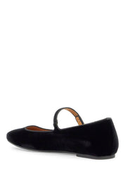 Tod's Velvet Ballet Flats For   Black