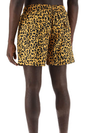 Palm Angels Animal Print Sea Berm   Yellow