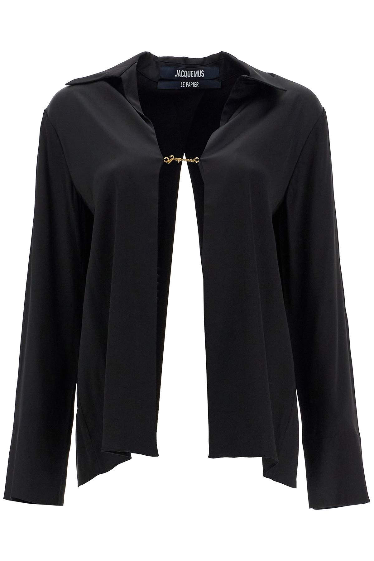 Jacquemus Open Shirt 'The Night Chemise   Black