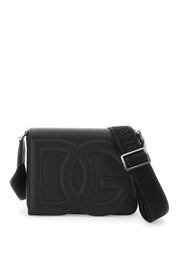 Dolce & Gabbana Medium Sized Dg Logo Shoulder Bag   Black