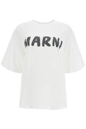 Marni Oversized Logo T   White