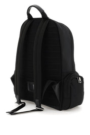 Dolce & Gabbana Nylon Backpack With Logo   Black