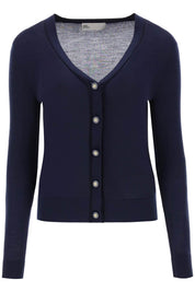 Tory Burch 'Simone' Wool And Silk Cardigan   Blue