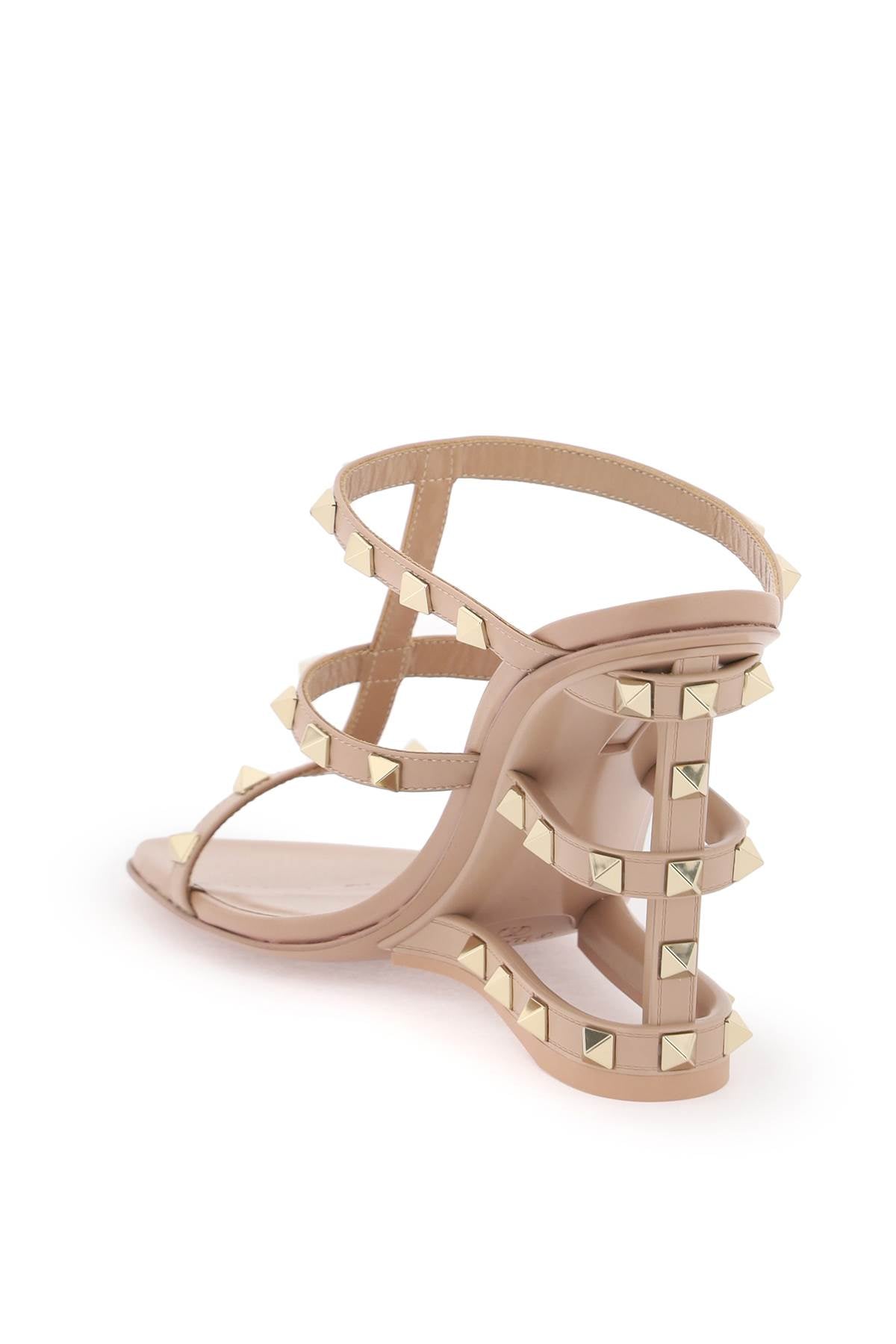 Valentino Garavani Cut Out Wedge Mules With