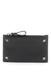 Valentino Garavani Rockstud Card Holder   Black