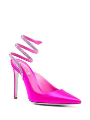 Rene' Caovilla With Heel Fuchsia