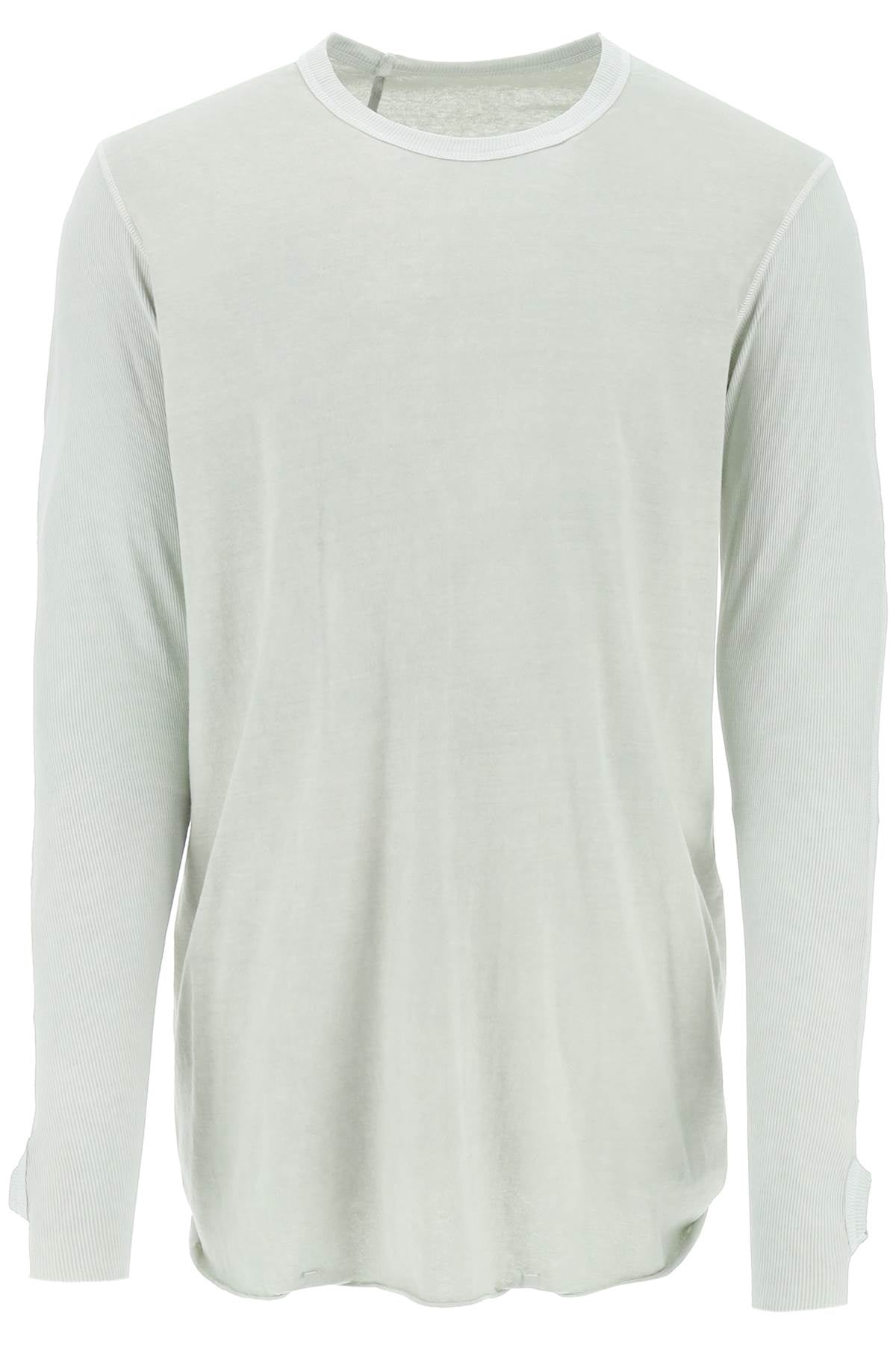 Boris Bidjan Saberi Long Sleeved Cotton T Shirt   Neutral