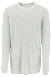 Boris Bidjan Saberi Long Sleeved Cotton T Shirt   Neutral