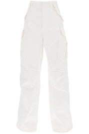 Darkpark Vivi Wide Leg Cargo Jeans   White