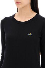 Vivienne Westwood Embroidered Logo Pullover   Black